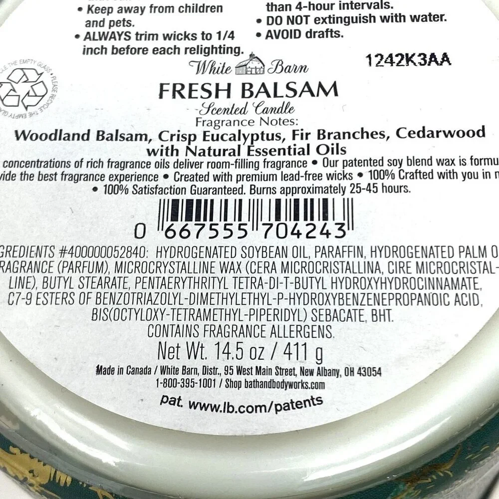 Bath & Body Works scented candle